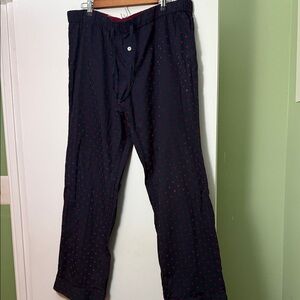 J. Crew Men's Dark Blue Pants with Red Dots